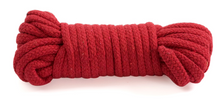 Load image into Gallery viewer, Japanese Style Bondage Cotton Rope - Red & white