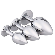 Load image into Gallery viewer, Adult BDSM  Heart stone Stainless Metal  Anal Plug Large
