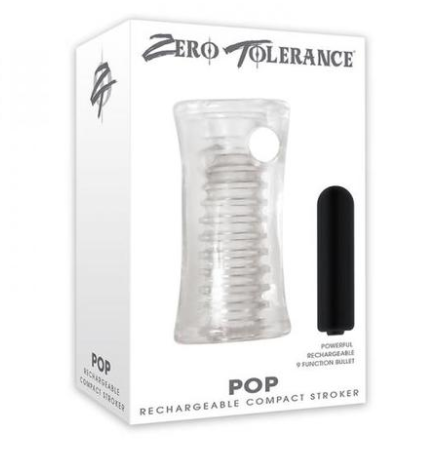 Zero Tolerance Pop Clear Mini Stroker with USB Rechargeable Bullet